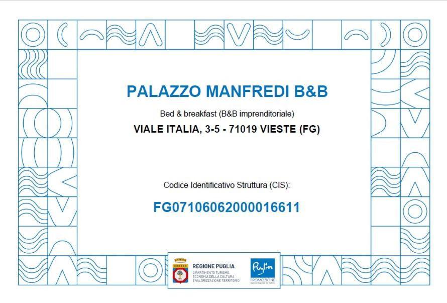 Palazzo Manfredi Vista Mare Con Parcheggio Alojamento de Acomodação e Pequeno-almoço Vieste